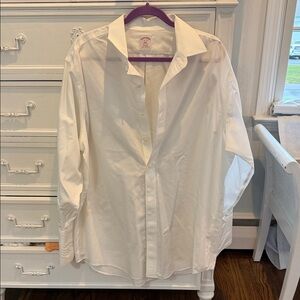 Classic White Button-Down Shirt